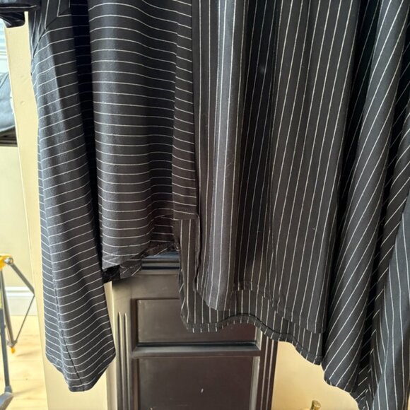 Navy Dress with Asymmetrical Hem - Picture 2 of 3